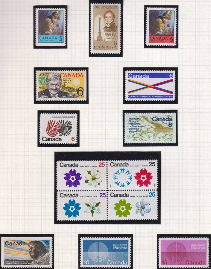 CANADA SUPERB QE11 COLLECTION ON PAGES UNMOUNTED MINT