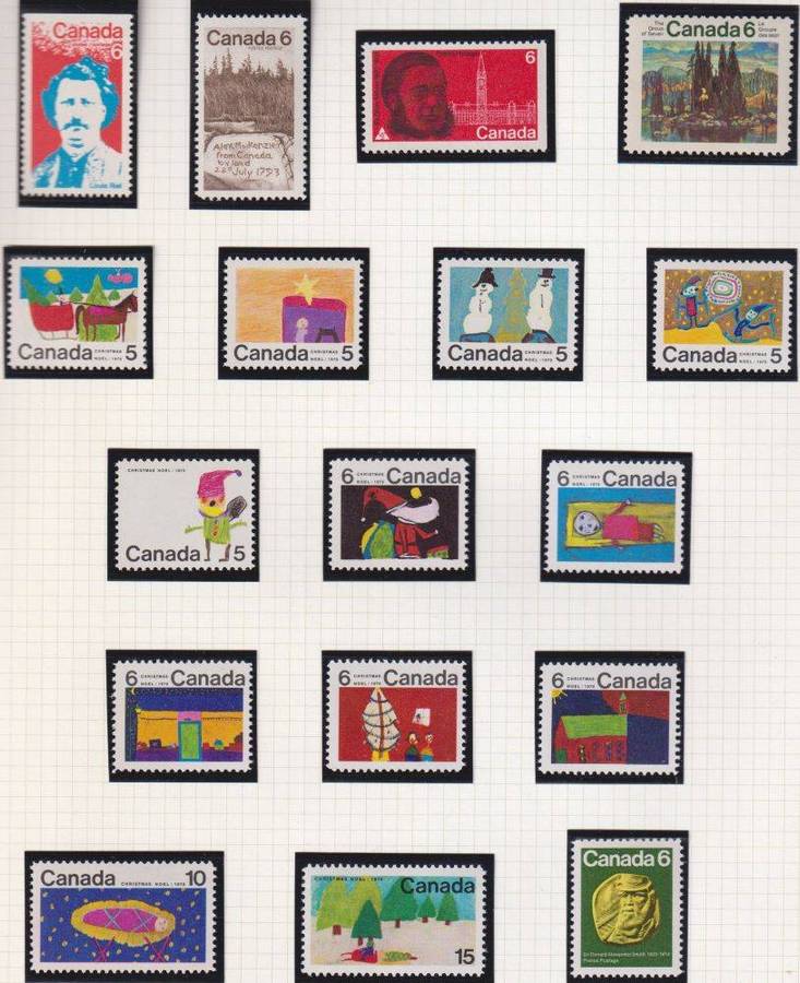 CANADA SUPERB QE11 COLLECTION ON PAGES UNMOUNTED MINT