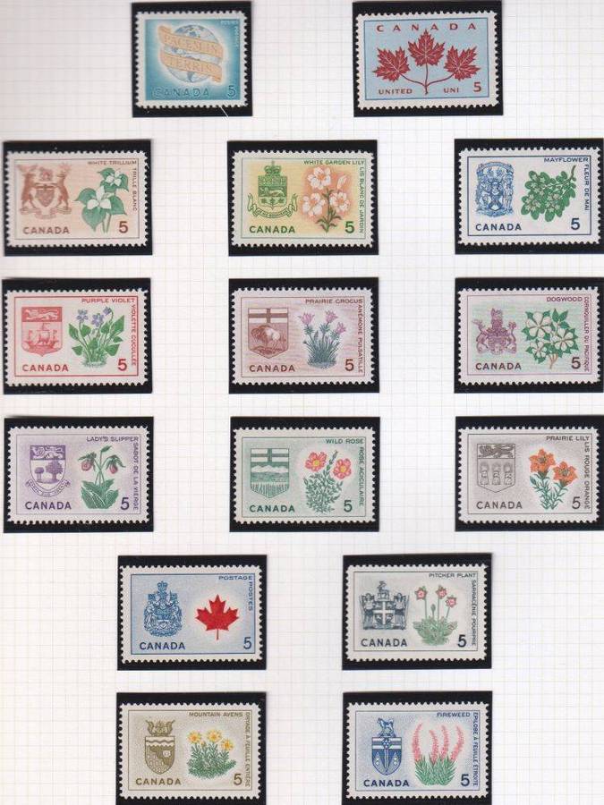 CANADA SUPERB QE11 COLLECTION ON PAGES UNMOUNTED MINT