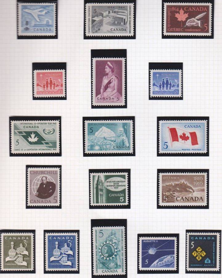 CANADA SUPERB QE11 COLLECTION ON PAGES UNMOUNTED MINT