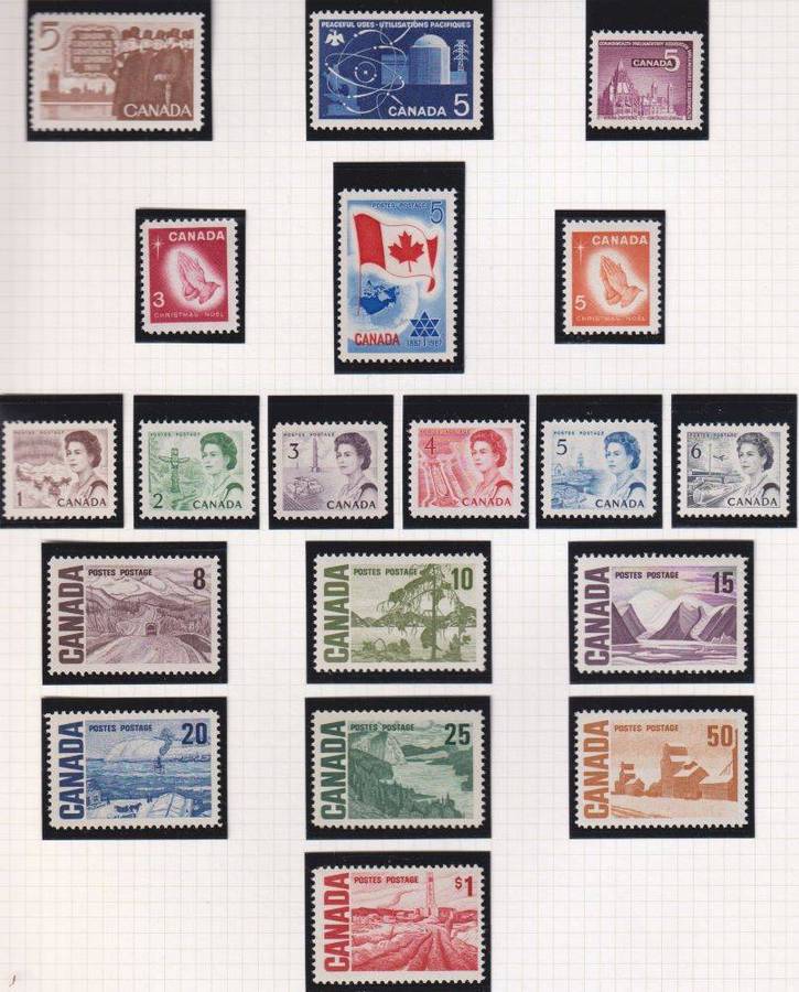 CANADA SUPERB QE11 COLLECTION ON PAGES UNMOUNTED MINT
