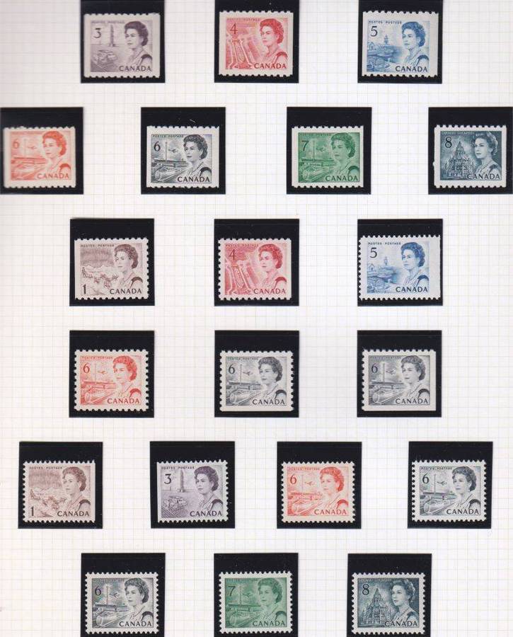 CANADA SUPERB QE11 COLLECTION ON PAGES UNMOUNTED MINT