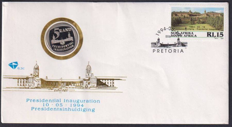 RSA 1994 INAUGURATION FDC `WITH STEPS`