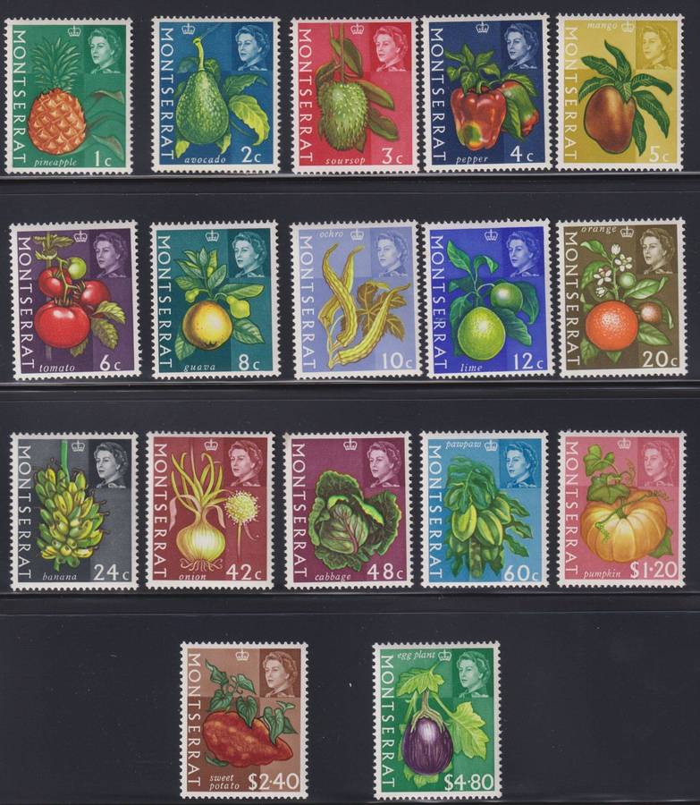 ST LUCIA, MONTSERRAT & SOLOMON ISLANDS QE11 SETS UNMOUNTED MINT