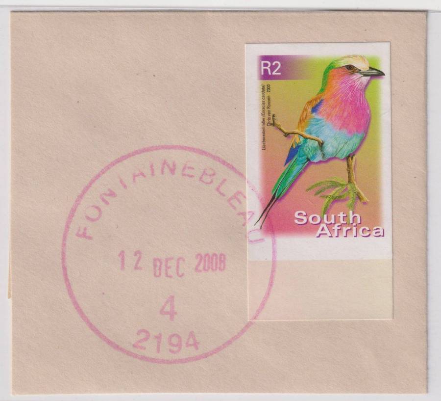 RSA 7th DEFINITIVE IMPERF R2 FINE USED ON PIECE