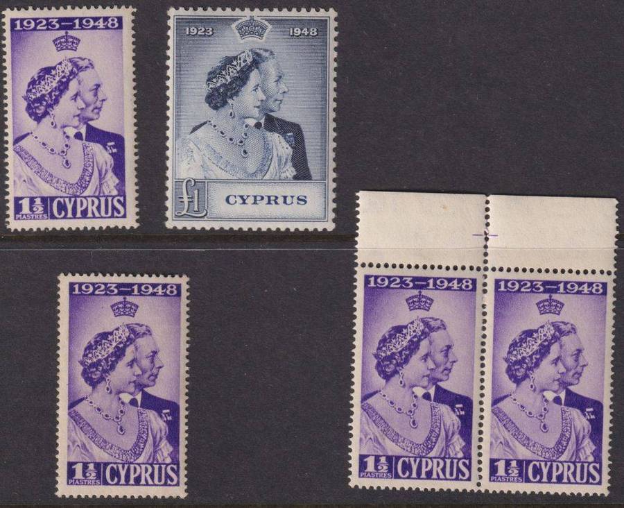 CYPRUS KGV1 1948 RSW SET PLUS EXTRAS  UNMOUNTED MINT