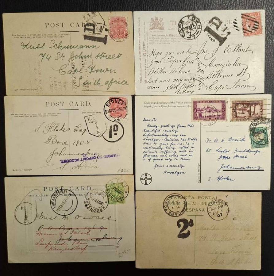 WORLDWIDE POSTAGE DUE COVERS & POSTCARDS- A SUPERB LOT!