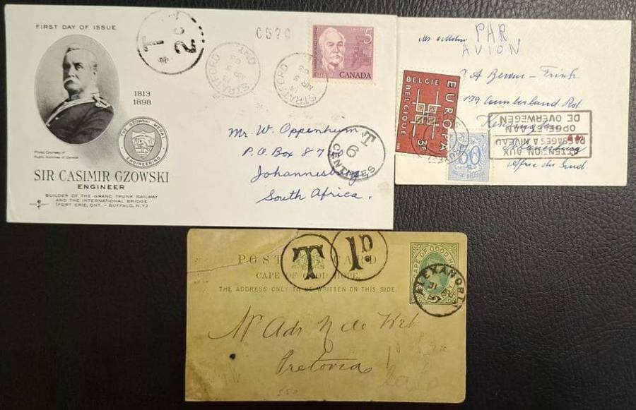 WORLDWIDE POSTAGE DUE COVERS & POSTCARDS- A SUPERB LOT!