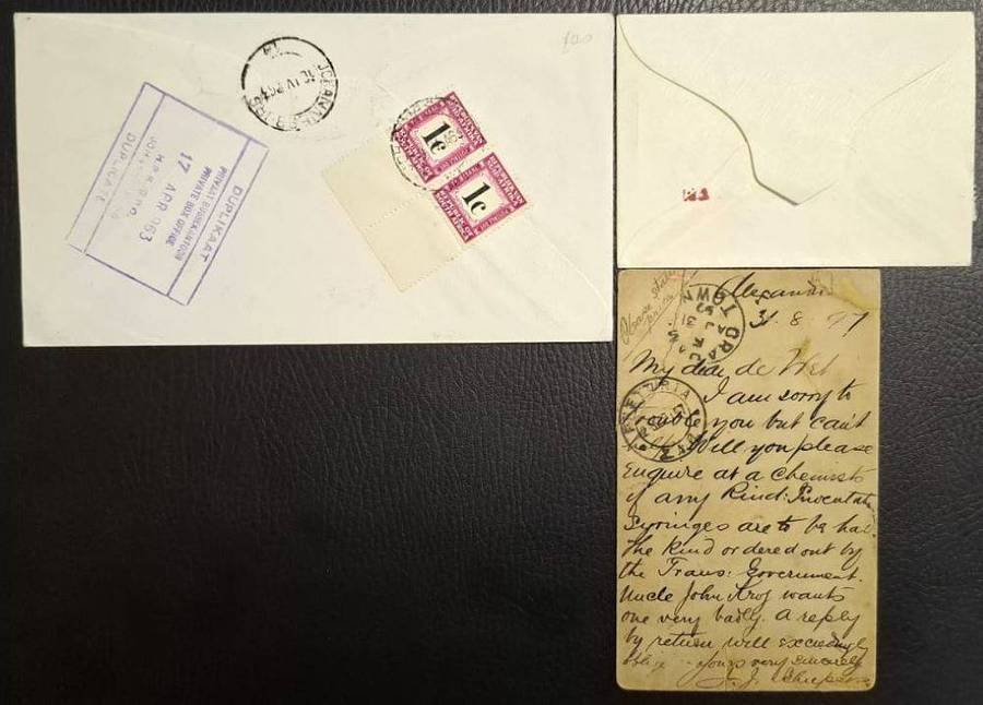 WORLDWIDE POSTAGE DUE COVERS & POSTCARDS- A SUPERB LOT!