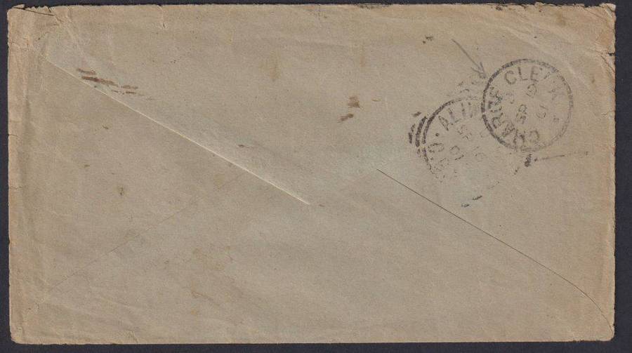 HERSCHEL, ORC 1901 COVER - "CHARGE OFFICE CACHET"