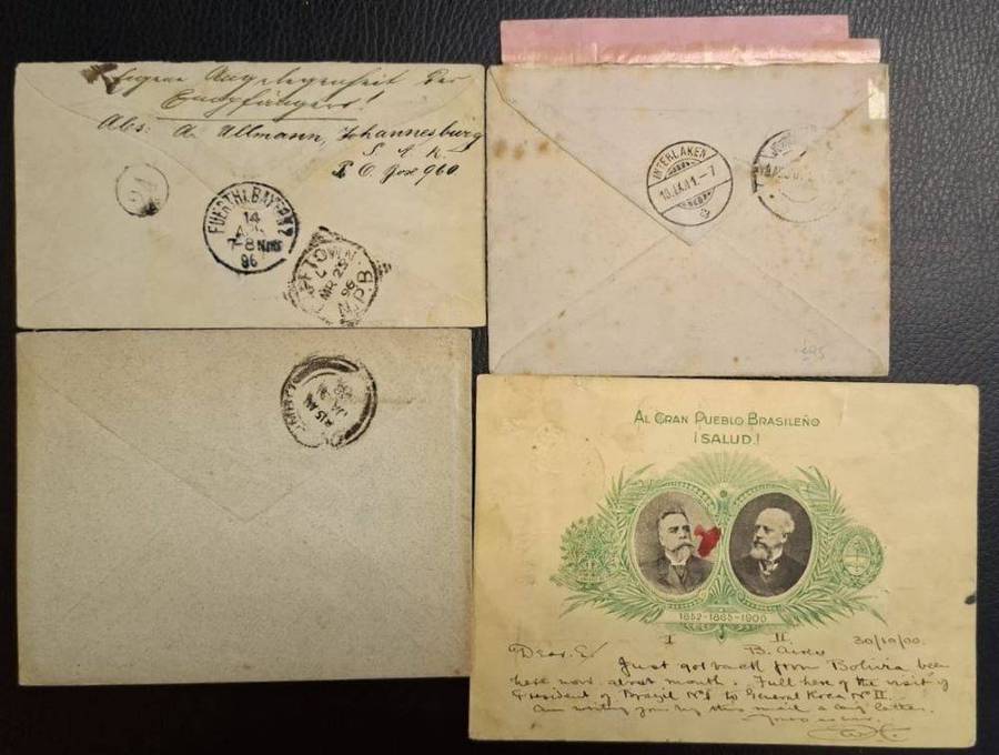 POSTAGE DUE COVERS- CEYLON, COGH,ARGENTINA,BOER WAR,SWITZERLAND