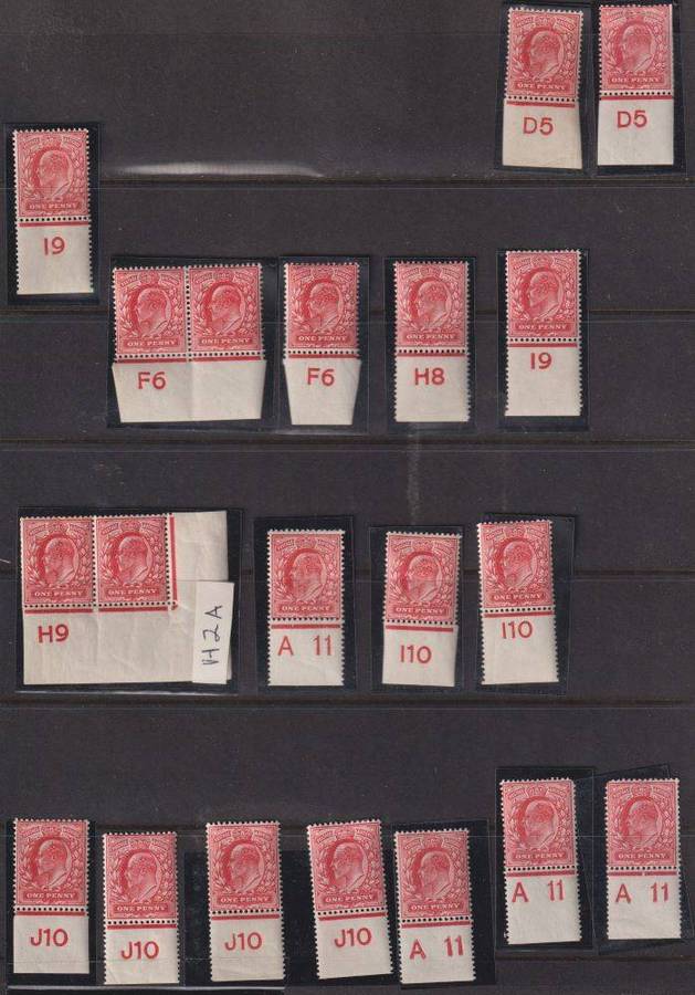 GREAT BRITAIN KEV11 1d MINT CONTROLS