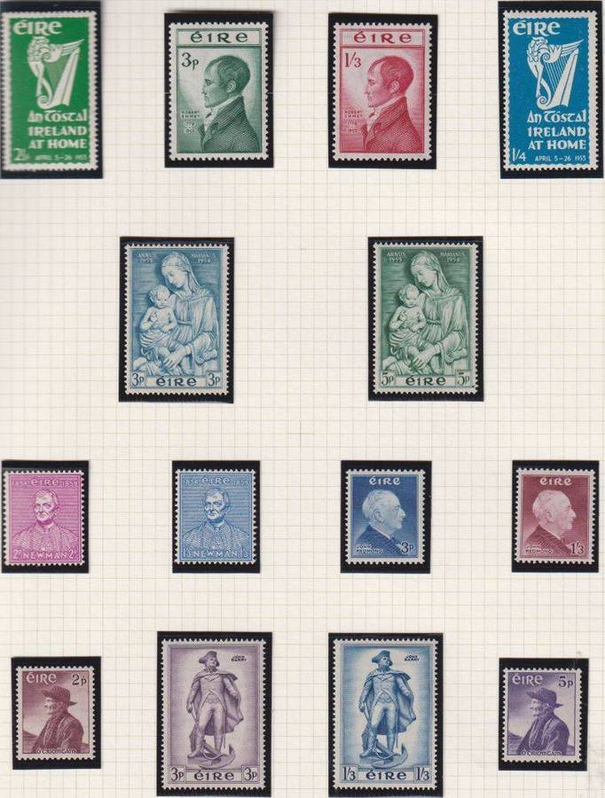 SWAZILAND, TRISTAN, IRELAND, GB, PITCAIRN UNMOUNTED MINT ON PAGES