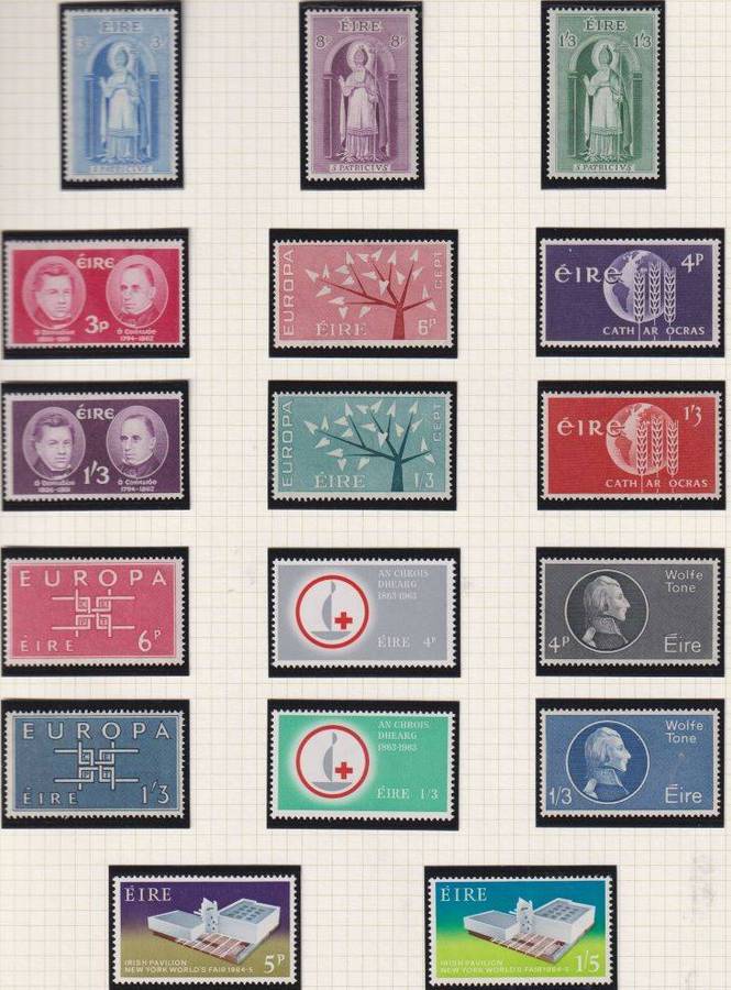 SWAZILAND, TRISTAN, IRELAND, GB, PITCAIRN UNMOUNTED MINT ON PAGES