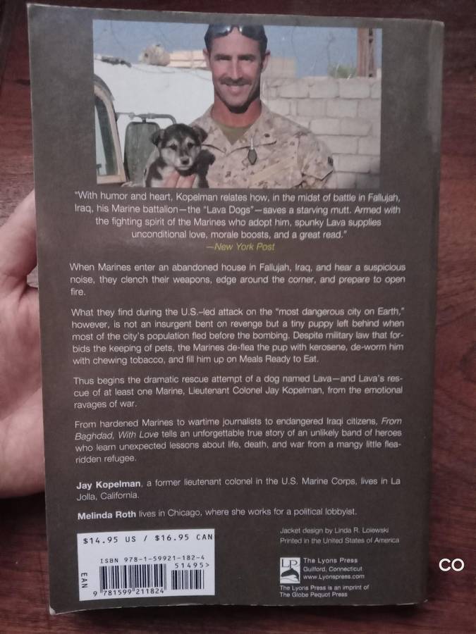 From Baghdad with Love. A Marine, The War, And A Dog Named Lava - Jay Kopelman