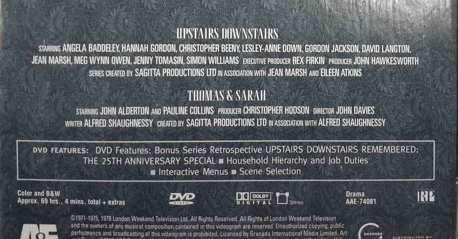 Upstairs Downstairs Complete series DVD box set