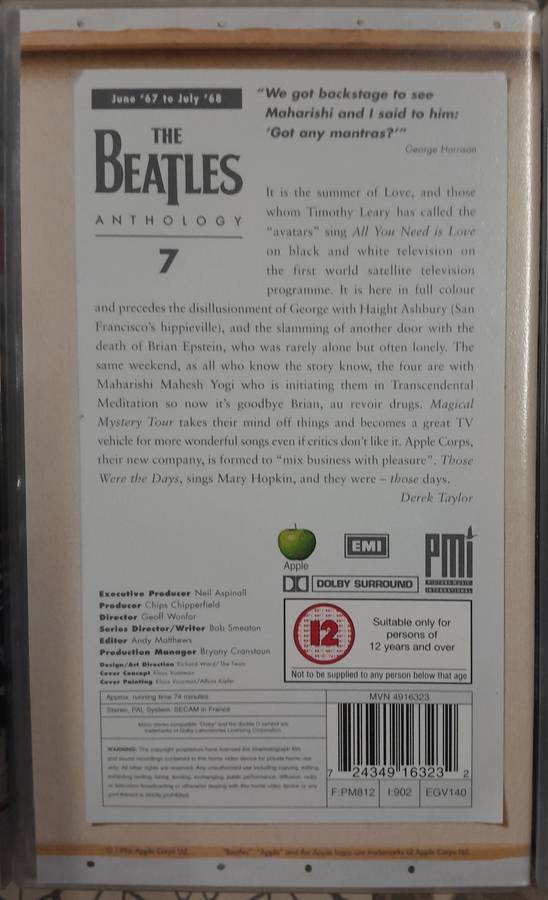 The Beatles - Anthology 8 x VHS Box Set (plus Anthology vol1 2cd set)