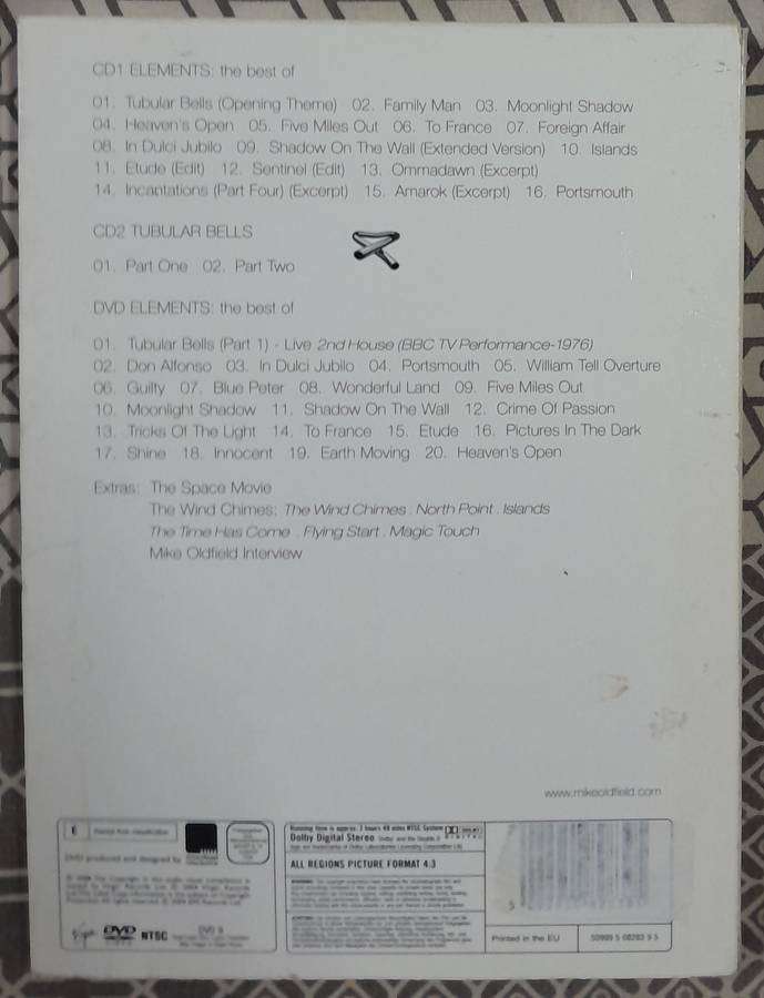 Mike Oldfield - Elements Gift Pack (2CD plus DVD)