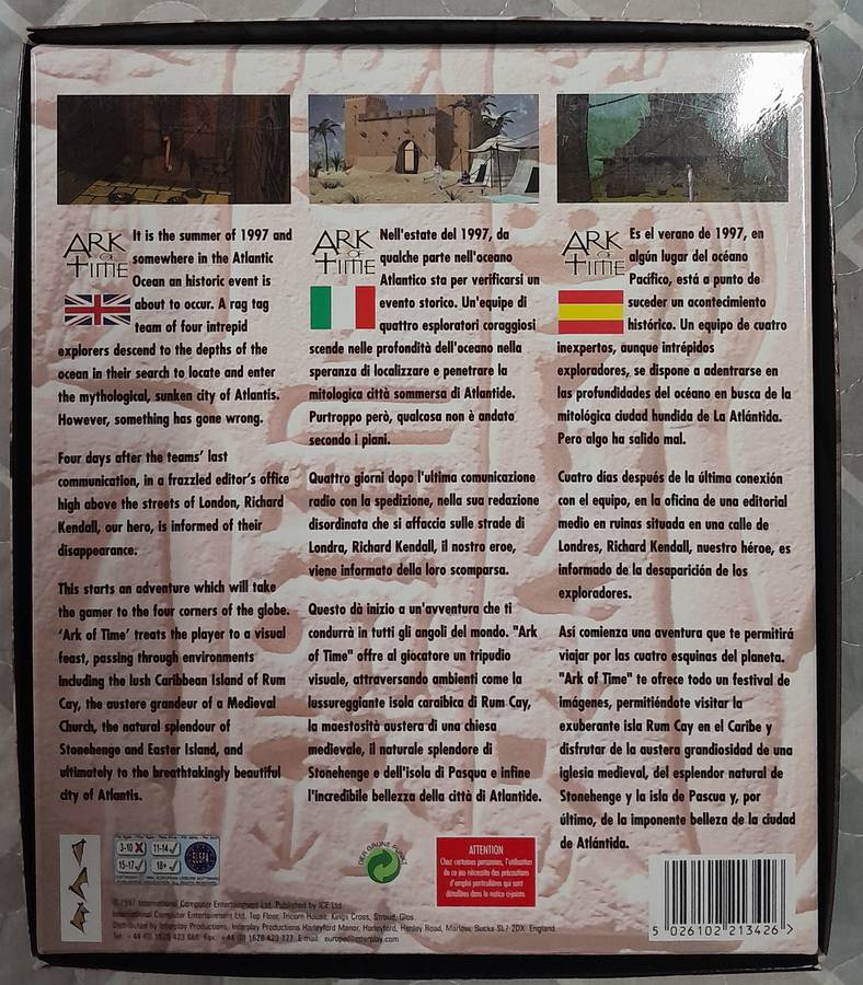 Ark of Time - Big Box PC Adventure Game