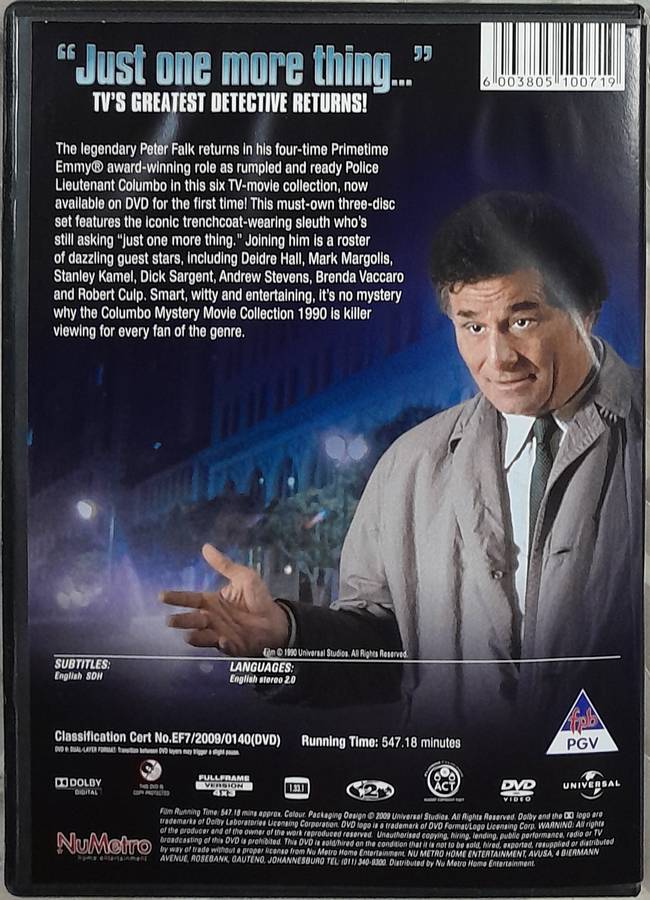 Columbo - 1990 Mystery Movie Collection 3DVD set (Season 9)