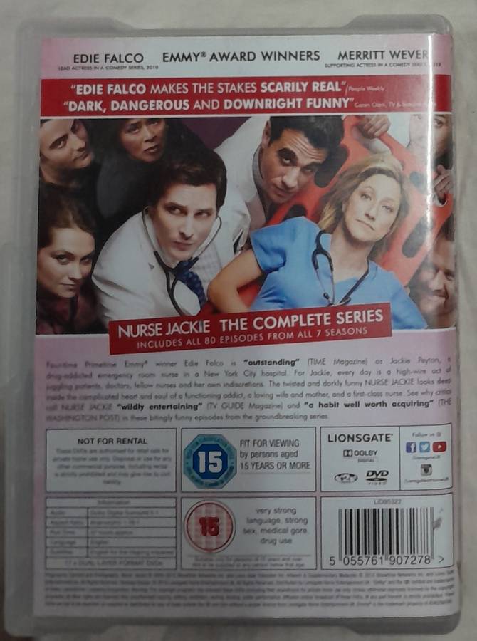 Nurse Jackie - complete series 1 to 7 (17 DVD box set)