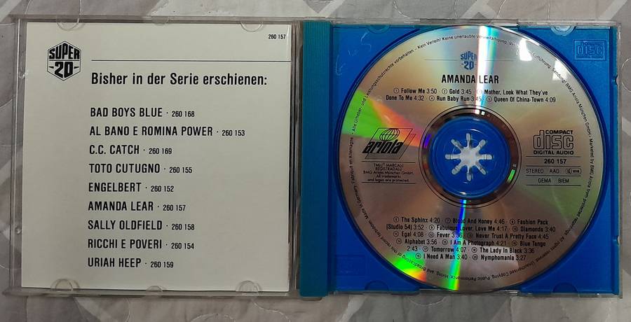 Amanda Lear - Super 20 CD