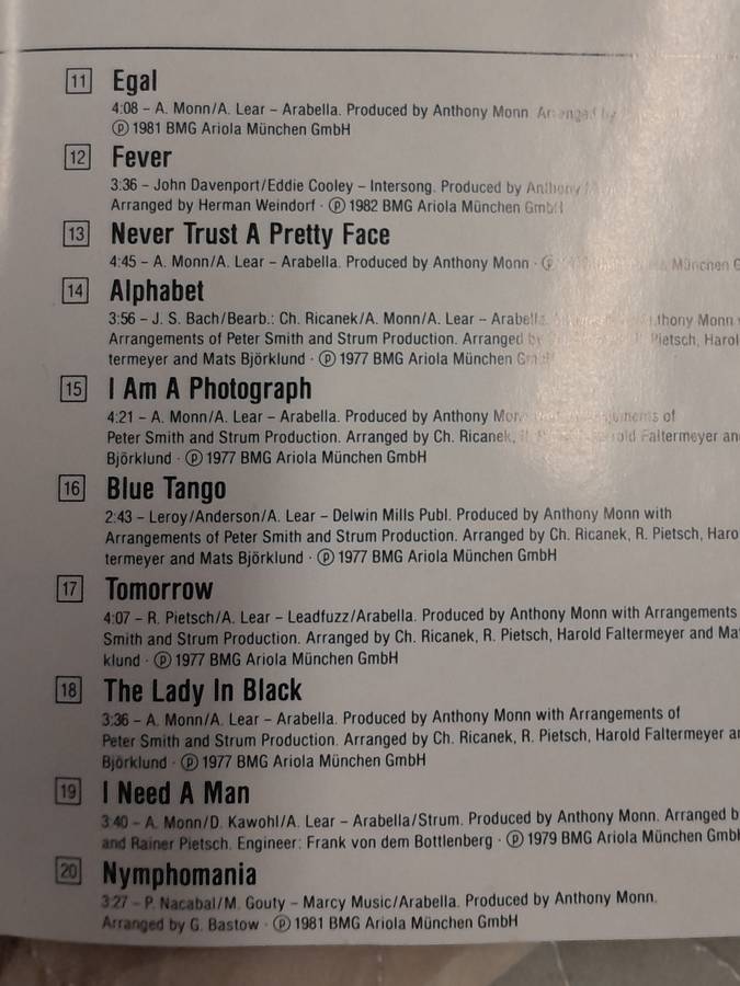 Amanda Lear - Super 20 CD