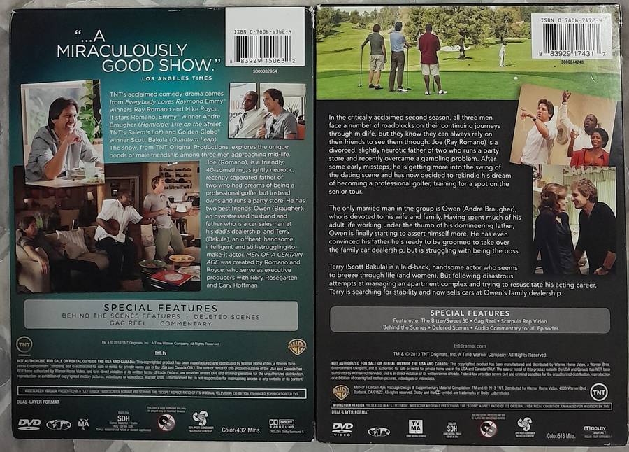 Men of a Certain Age - Complete Series, Seasons 1 and 2 (5 discs) (Scott Bakula, Ray Romano)