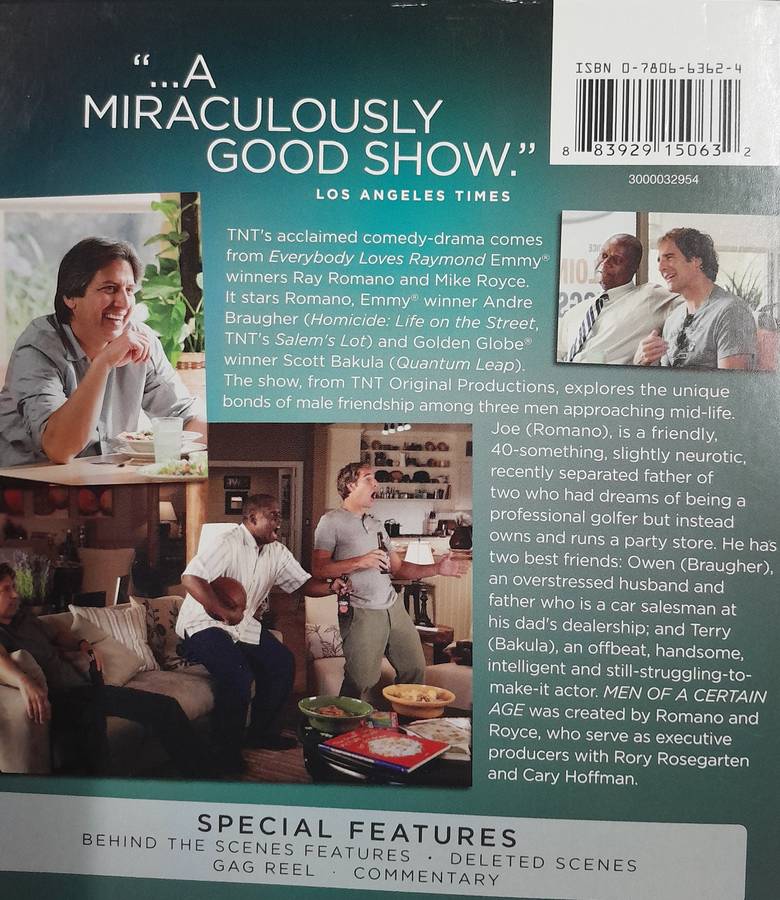 Men of a Certain Age - Complete Series, Seasons 1 and 2 (5 discs) (Scott Bakula, Ray Romano)