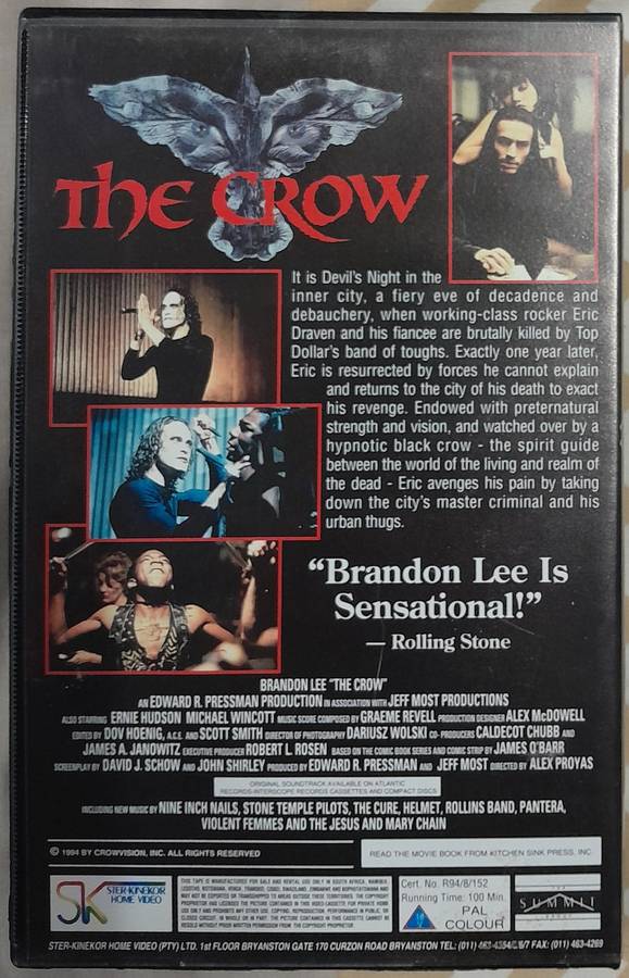 The Crow VHS (Brandon Lee)