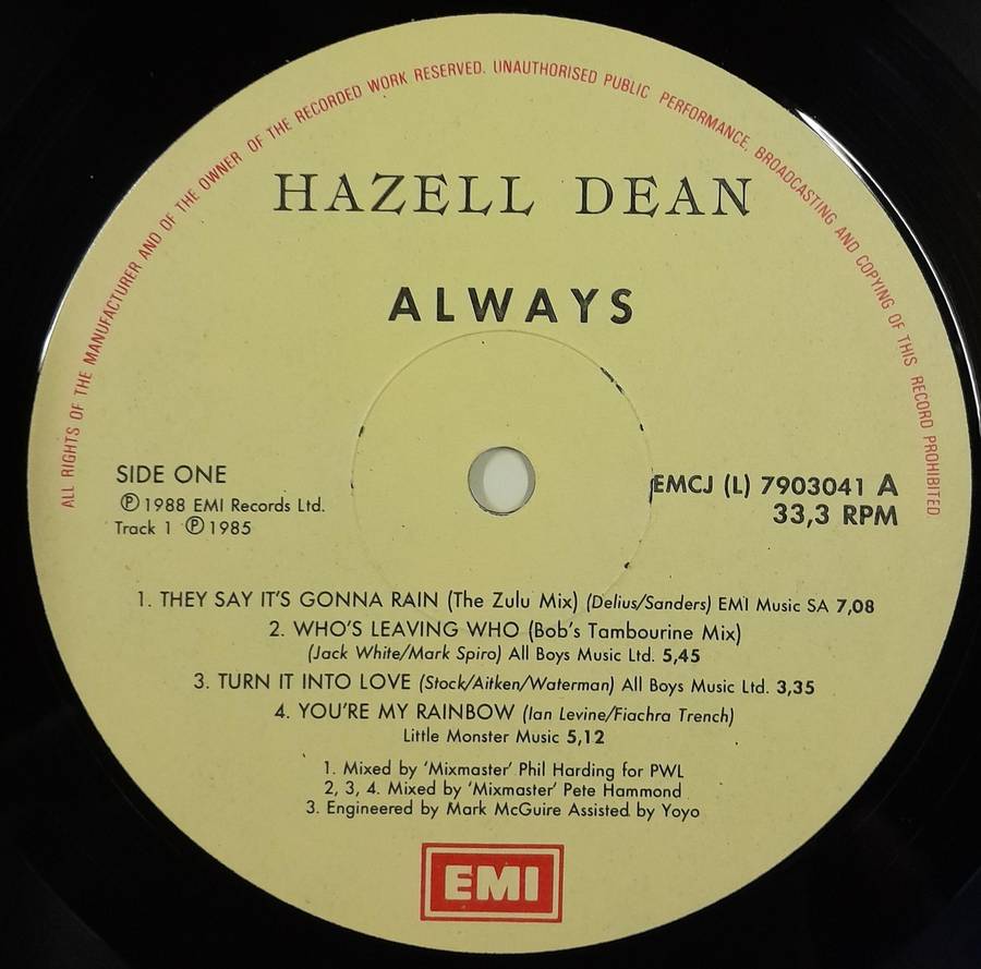Hazell Dean - Always LP