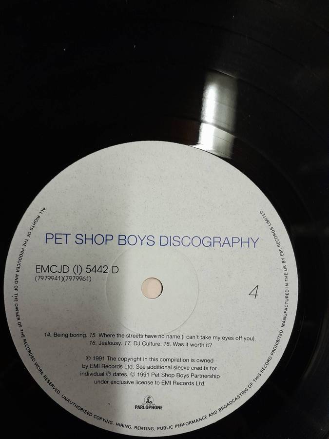 Pet Shop Boys - Discography 2LP set (The Complete Singles Collection 1985 - 1991)