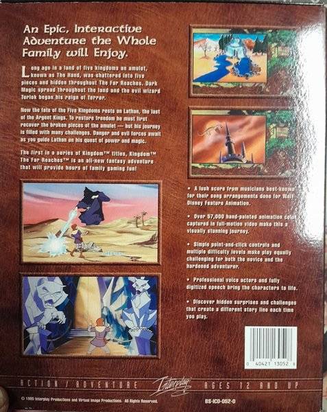 Kingdom - The Far Reaches pc adventure game in Big Box bundled with the official Strategy Guide