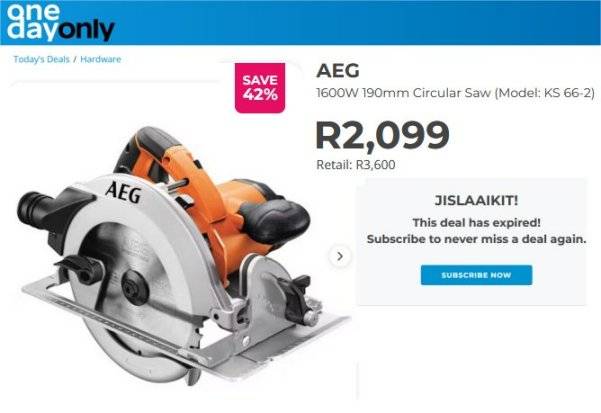 New AEG  1600W Circular Saw