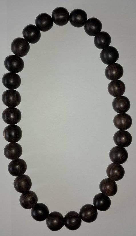 Handmade Makonde Tanzanian Ebony Bead Necklace