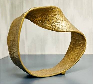 Brass Moebius Knot Sculpture