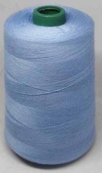 BULK Spun Polyester Yarn Light Blue