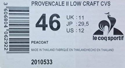 Le Coq Sportif Provencale II Low Craft Size 11 Peacoat