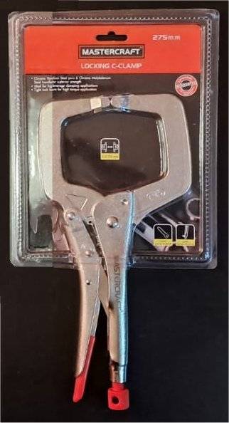 New Mastercraft C-Clamp Locking Pliers (275mm)