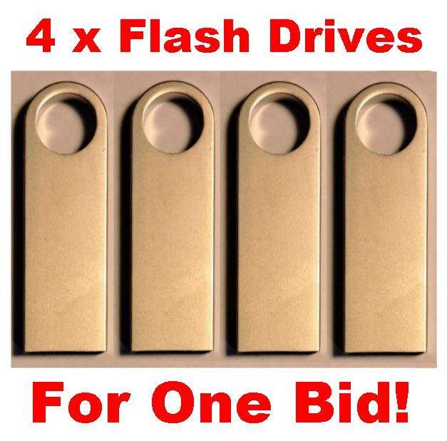 4 x 8Gb Flash Drives for 1 Bid