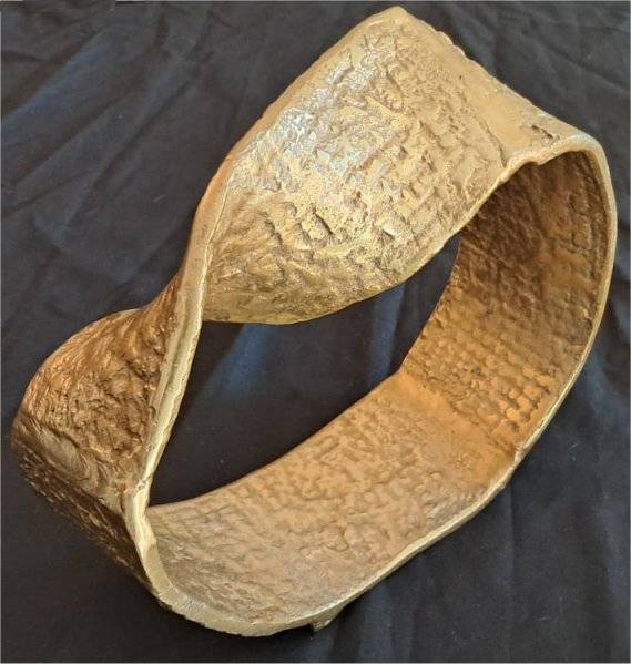 Brass Moebius Knot Sculpture