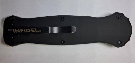 Automatic OTF Knife with double edged blade