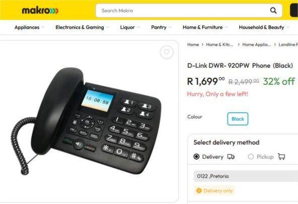 FLLA (Fixed Line Look Alike) Wi-Fi / Sim Card Phone (Retail R1699)