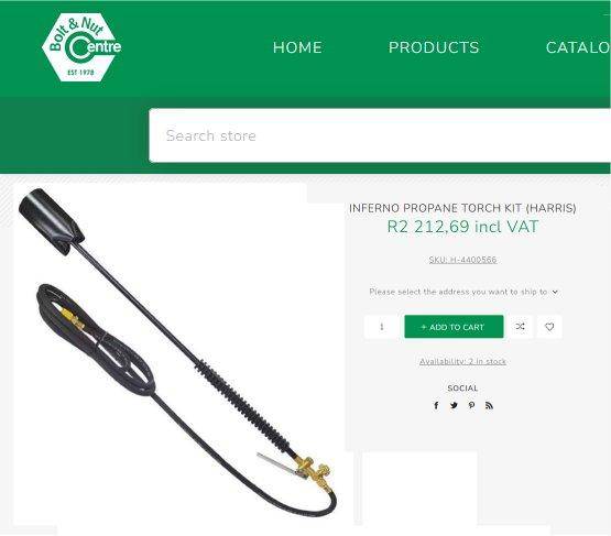 New HARRIS INFERNO Propane Torch Kit (Retail R2212)