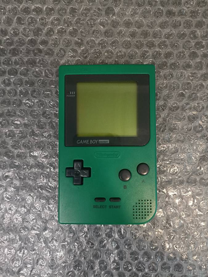 Gameboy Pocket (Green) With Gameboy Portable Battery.
