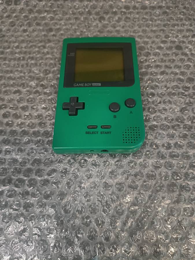Gameboy Pocket (Green) With Gameboy Portable Battery.