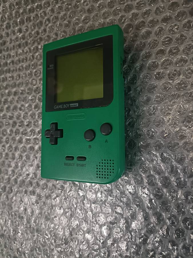 Gameboy Pocket (Green) With Gameboy Portable Battery.