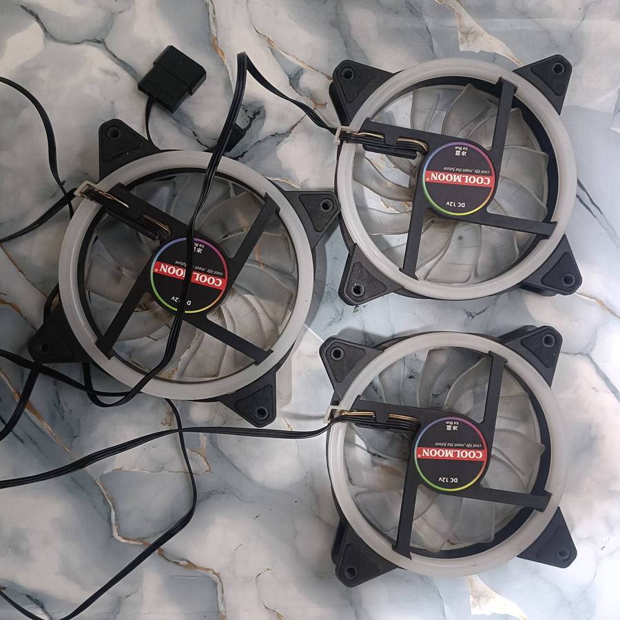 Coolmoon Light Blue RGB Fans