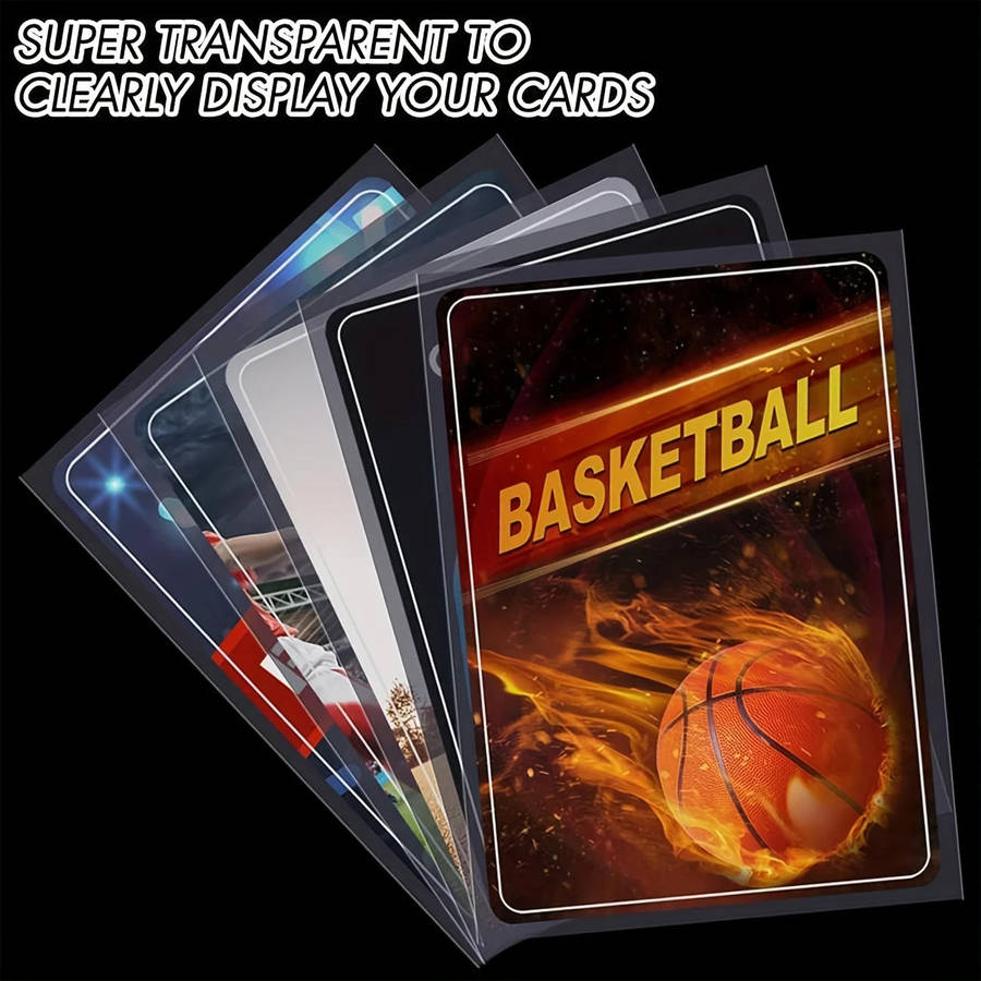 Trading Card Sleeves, Soft Clear Plastic