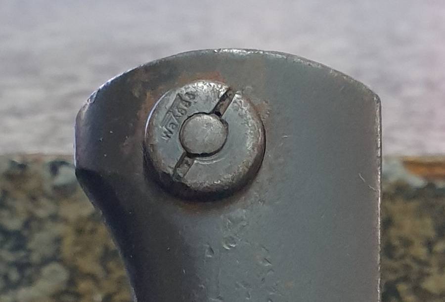 German bayonet Eagle stamp coded WaA883 both handle and scabbard